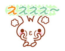 Rabbit, Chick polite language sticker sticker #8430319