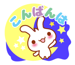 Rabbit, Chick polite language sticker sticker #8430330