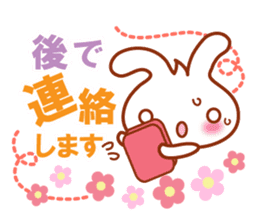 Rabbit, Chick polite language sticker sticker #8430333