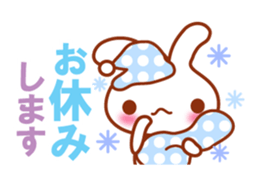 Rabbit, Chick polite language sticker sticker #8430337