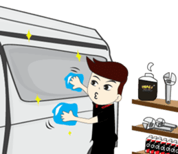 Van man: Van life sticker #8430810