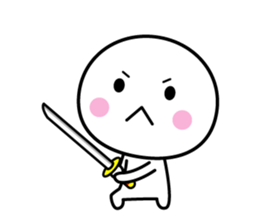 White thing usable anytime (honorific) sticker #8431334