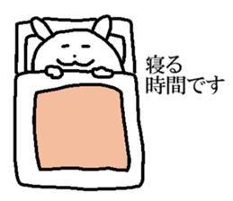 Egg-shaped rabbit sticker #8431344