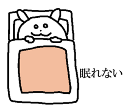 Egg-shaped rabbit sticker #8431345