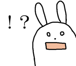 Egg-shaped rabbit sticker #8431346