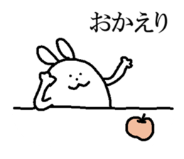 Egg-shaped rabbit sticker #8431368