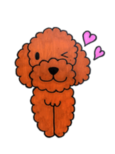 toy poodle sora and pretty girl sticker #8431780