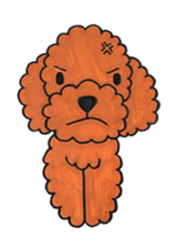 toy poodle sora and pretty girl sticker #8431785