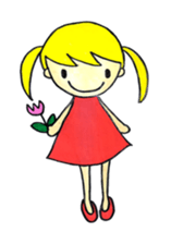 toy poodle sora and pretty girl sticker #8431786