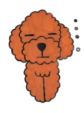 toy poodle sora and pretty girl sticker #8431787