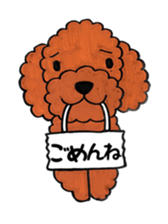toy poodle sora and pretty girl sticker #8431795
