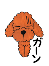 toy poodle sora and pretty girl sticker #8431798