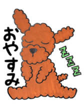 toy poodle sora and pretty girl sticker #8431802