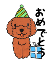 toy poodle sora and pretty girl sticker #8431803