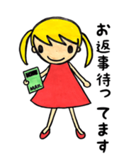 toy poodle sora and pretty girl sticker #8431809