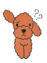 toy poodle sora and pretty girl sticker #8431814