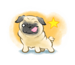 Pug's Life2 jp sticker #8431946