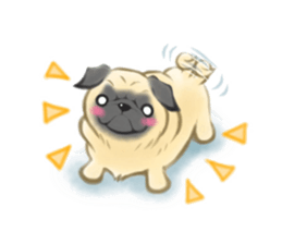 Pug's Life2 jp sticker #8431947