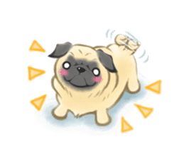 Pug's Life2 jp sticker #8431947