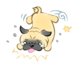 Pug's Life2 jp sticker #8431950