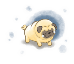 Pug's Life2 jp sticker #8431952
