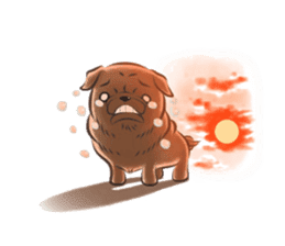 Pug's Life2 jp sticker #8431954