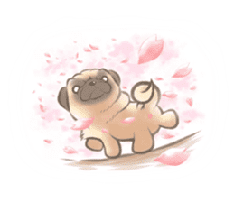 Pug's Life2 jp sticker #8431972
