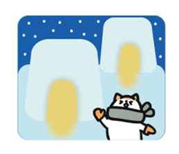 Akita dialects of Winter sticker #8432056