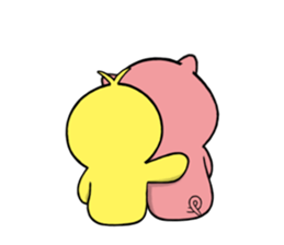 Piyo-kun & Bu-chan: episode1 sticker #8432362
