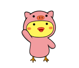 Piyo-kun & Bu-chan: episode1 sticker #8432365