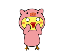 Piyo-kun & Bu-chan: episode1 sticker #8432366