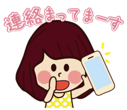 Cute girl every day sticker sticker #8432545