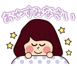Cute girl every day sticker sticker #8432561