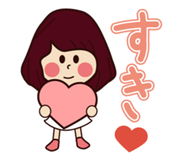 Cute girl every day sticker sticker #8432562