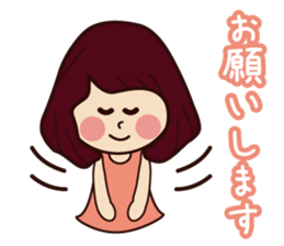 Cute girl every day sticker sticker #8432573