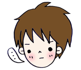 boy says sticker #8432593