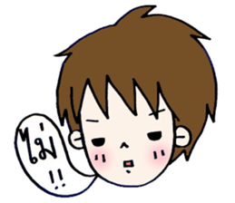 boy says sticker #8432602