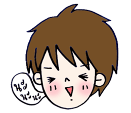 boy says sticker #8432606