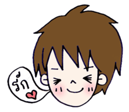 boy says sticker #8432618