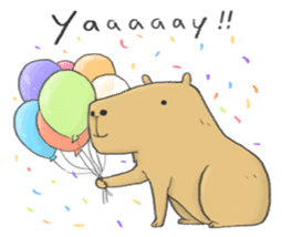 Hey Capybara! sticker #8432650