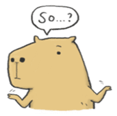 Hey Capybara! sticker #8432651