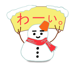 Pleasant friends of the forest in winter sticker #8432724