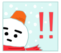 Pleasant friends of the forest in winter sticker #8432729