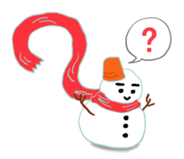 Pleasant friends of the forest in winter sticker #8432730