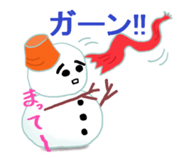 Pleasant friends of the forest in winter sticker #8432734