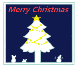 Pleasant friends of the forest in winter sticker #8432737