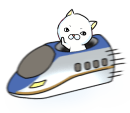 Almost White Cat sticker #8432984