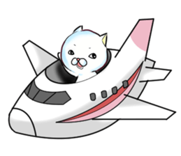 Almost White Cat sticker #8432985