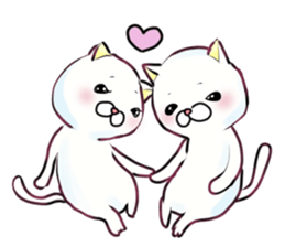 Almost White Cat sticker #8432995