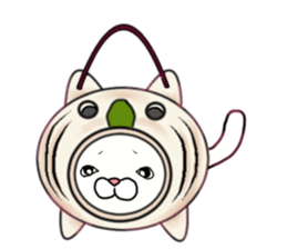 Almost White Cat sticker #8433001